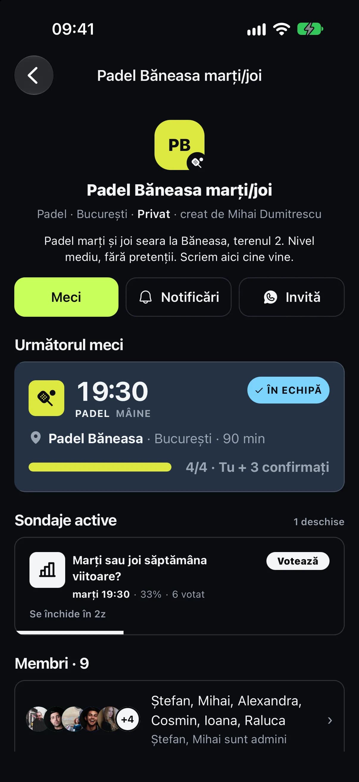 Un sondaj în grup