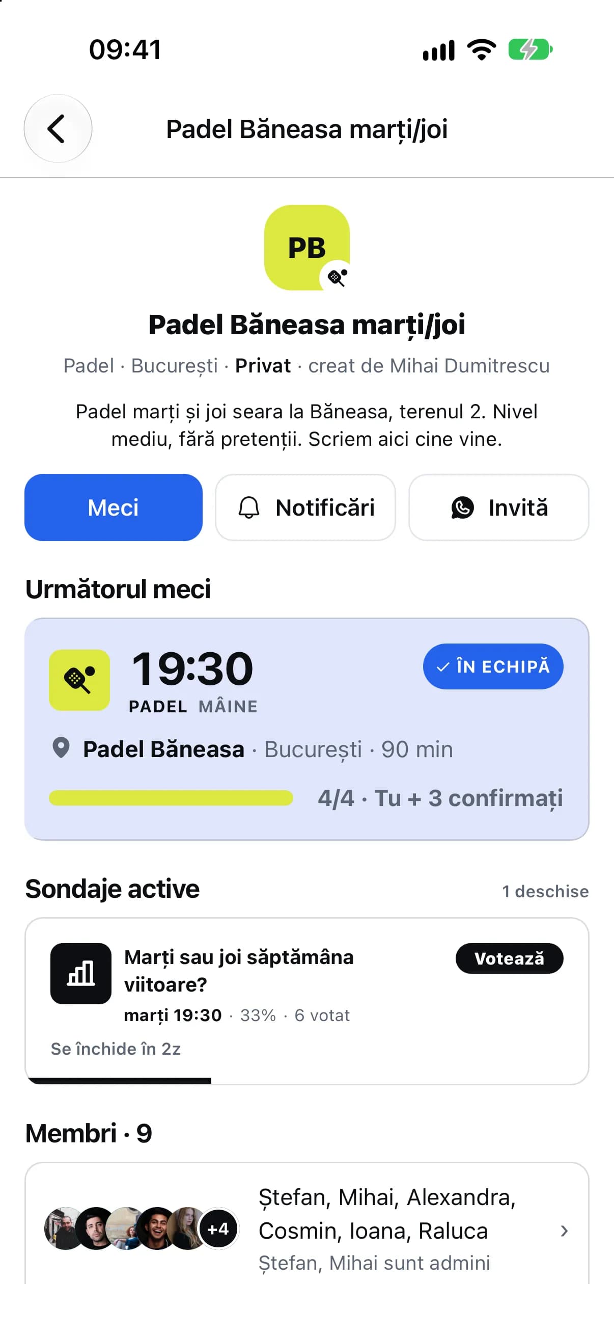 Un sondaj în grup