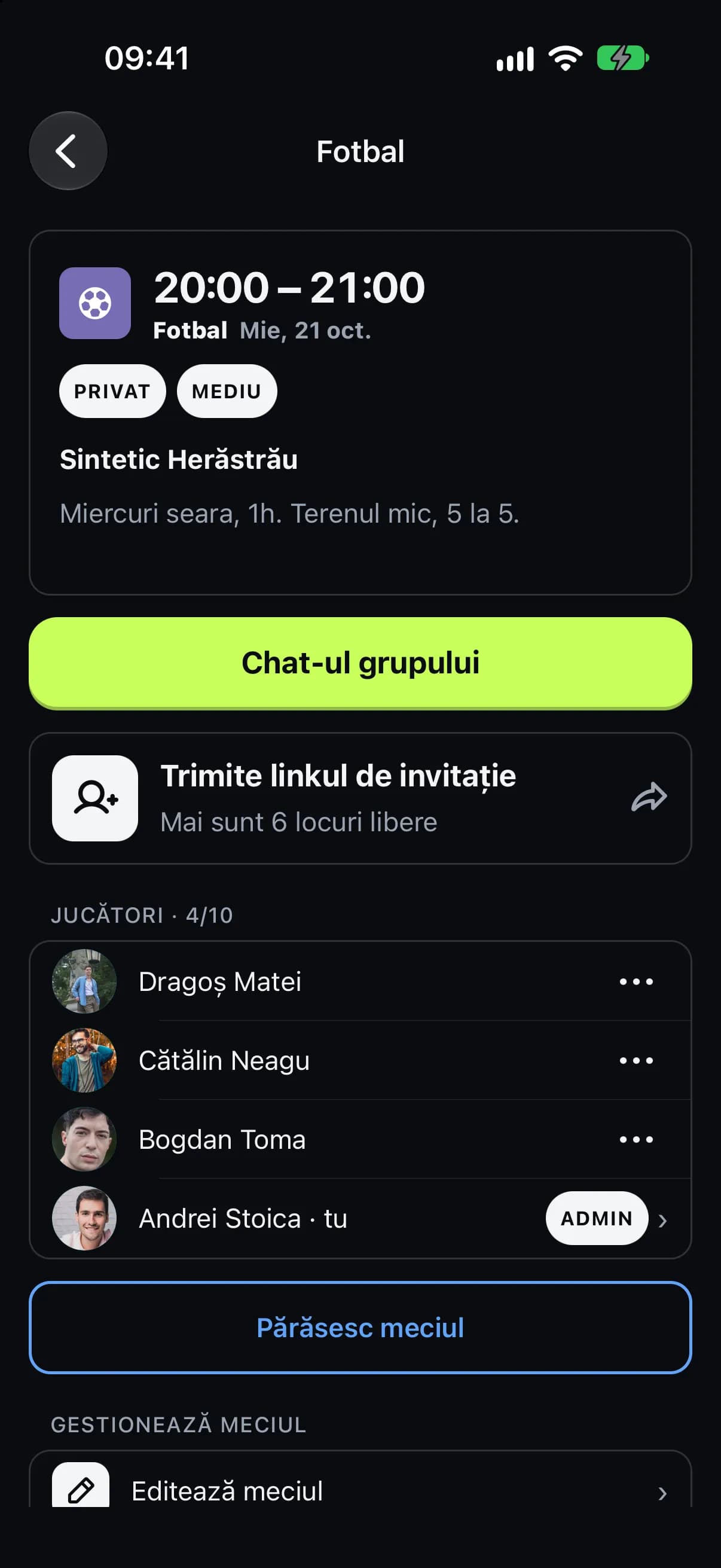 Lista celor care vin și locurile rămase