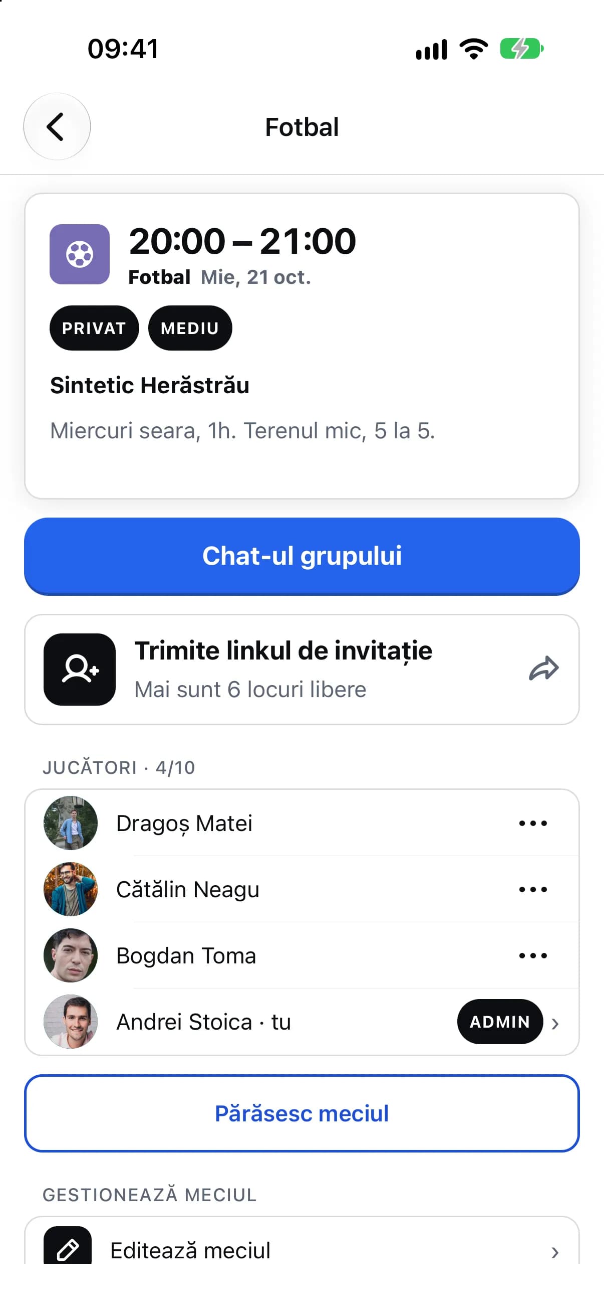 Lista celor care vin și locurile rămase